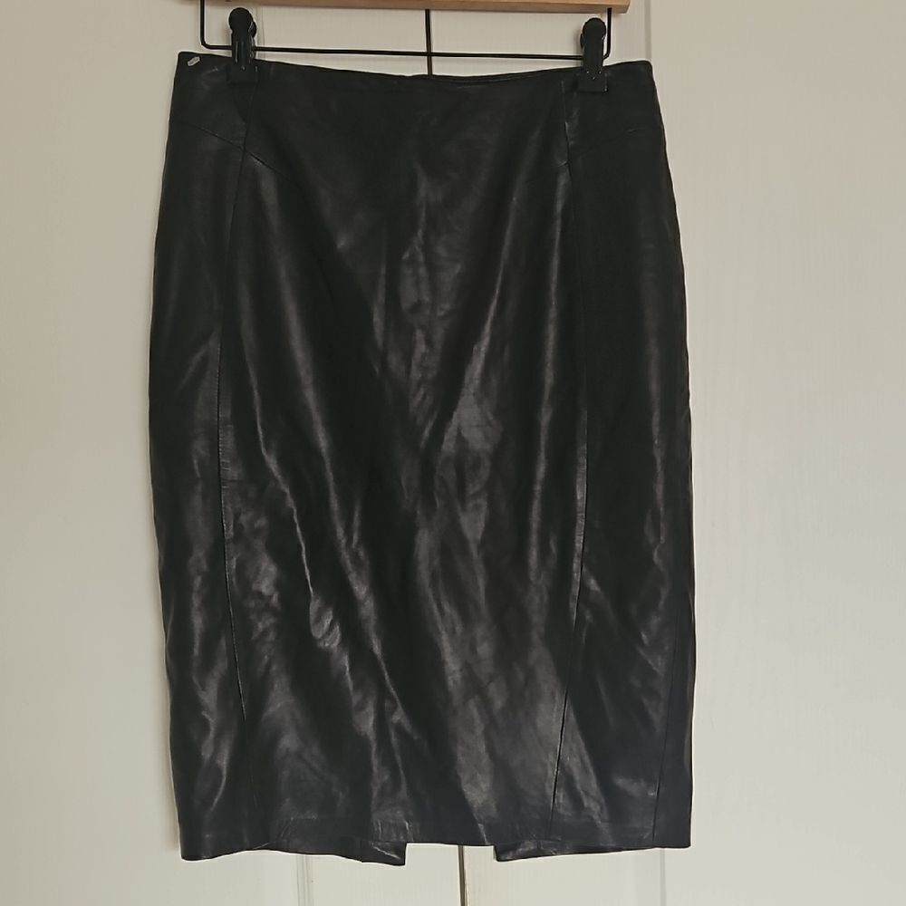 Danier Black Knee-Length Pencil Skirt